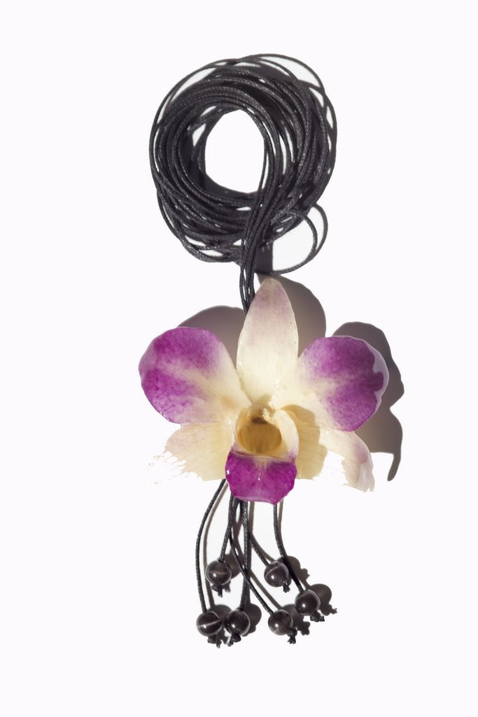 Cordon "Orchidée Naturelle Dendrobium"