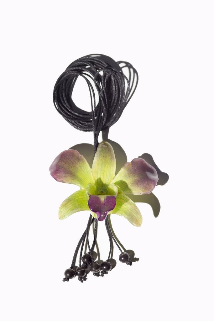 Cordon "Orchidée Naturelle Dendrobium"