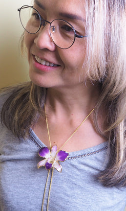 Collier Orchidée 
