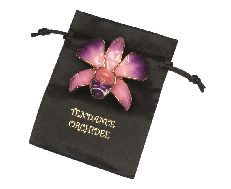 Broche Orchidée "Dendrobium"