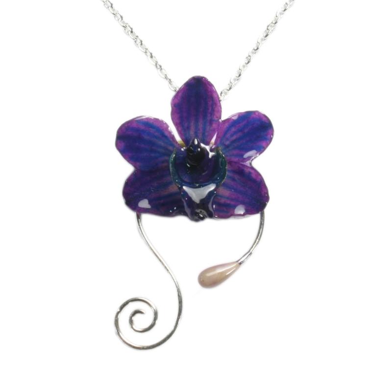 "Doritis" Argent - Fleur à l'endroit