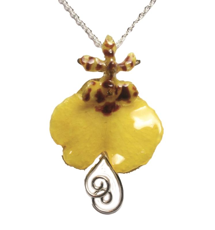 Pendentif Orchidée "Oncidium"
